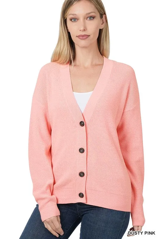 Zenana Viscose Womens Cardigan Sweater 7Colors S-XL