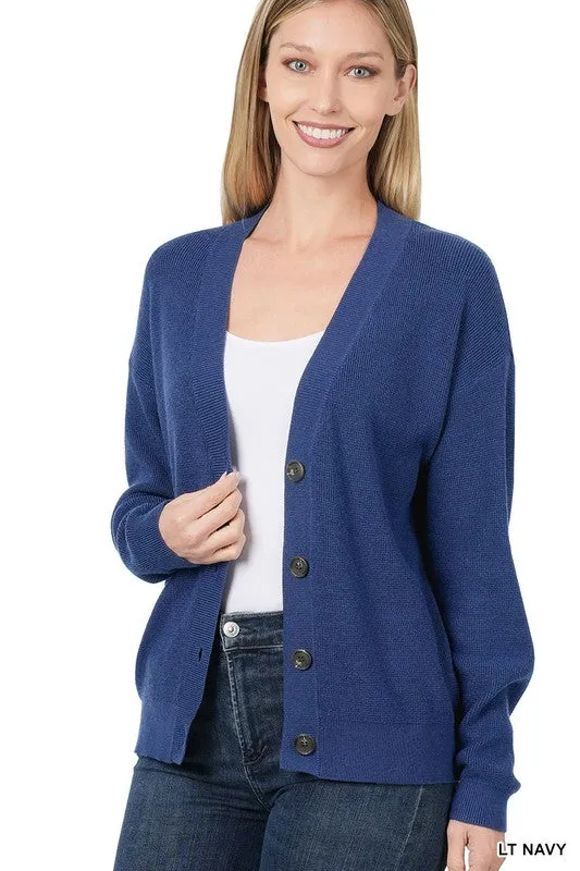 Zenana Viscose Womens Cardigan Sweater 7Colors S-XL