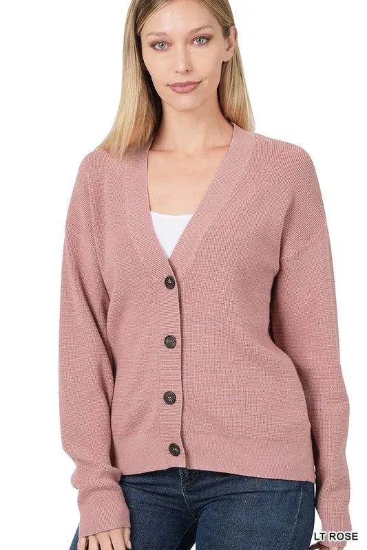 Zenana Viscose Womens Cardigan Sweater 7Colors S-XL