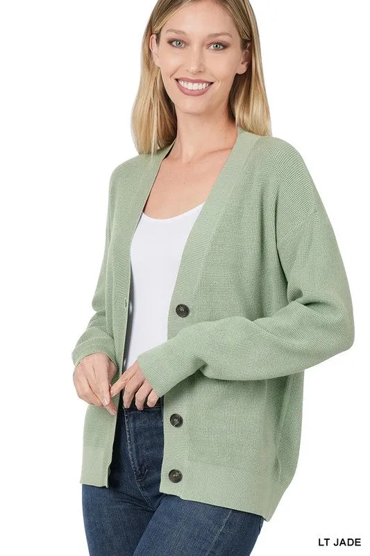 Zenana Viscose Womens Cardigan Sweater 7Colors S-XL