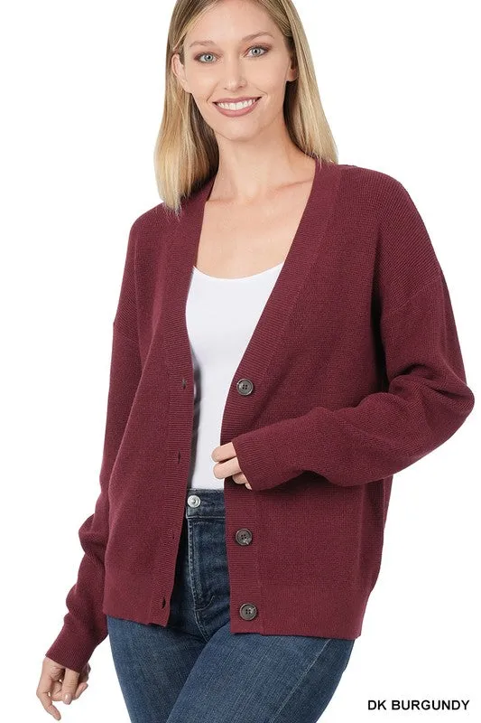 Zenana Viscose Womens Cardigan Sweater 7Colors S-XL