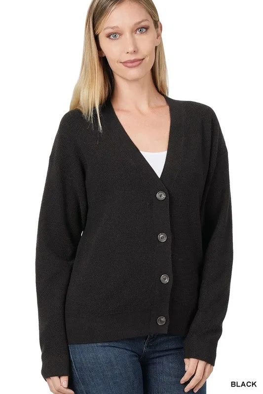 Zenana Viscose Womens Cardigan Sweater 7Colors S-XL