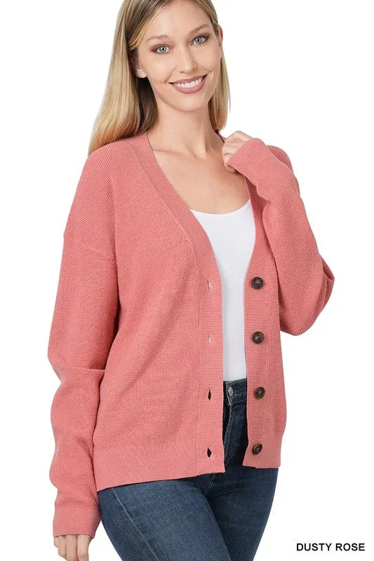 Zenana Viscose Womens Cardigan Sweater 7Colors S-XL