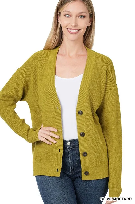 Zenana Viscose Womens Cardigan Sweater 7Colors S-XL