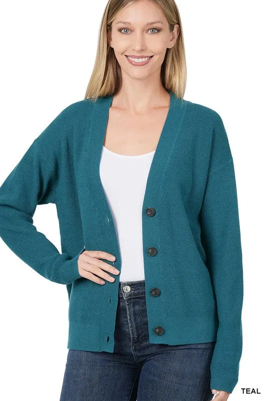 Zenana Viscose Womens Cardigan Sweater 7Colors S-XL