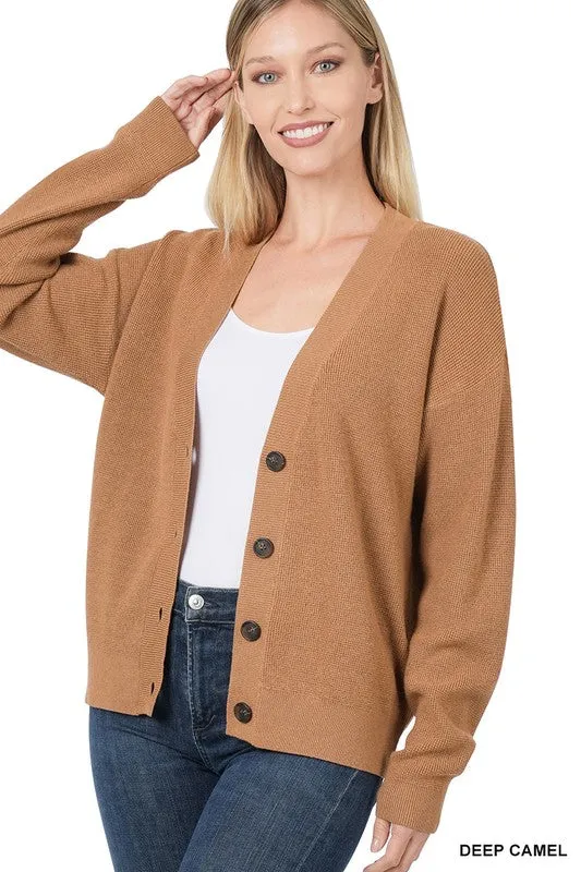 Zenana Viscose Womens Cardigan Sweater 7Colors S-XL