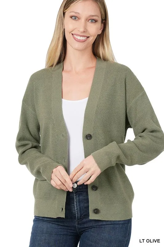 Zenana Viscose Womens Cardigan Sweater 7Colors S-XL
