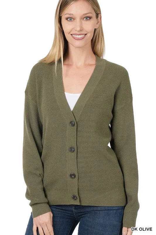Zenana Viscose Womens Cardigan Sweater 7Colors S-XL