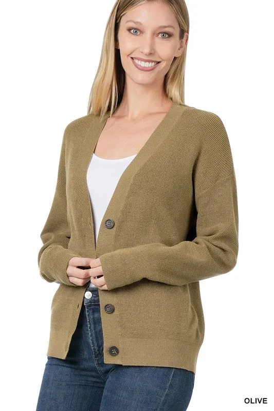 Zenana Viscose Womens Cardigan Sweater 7Colors S-XL