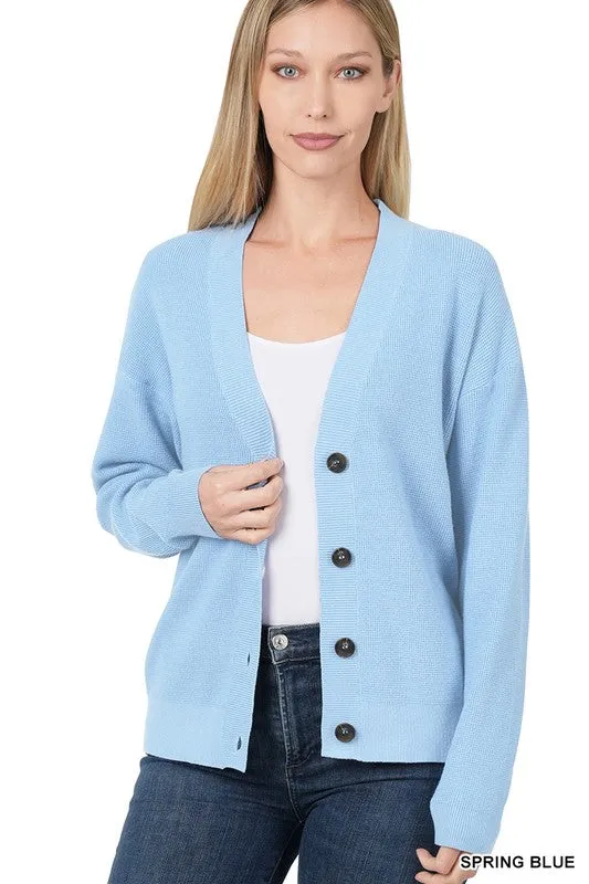 Zenana Viscose Womens Cardigan Sweater 7Colors S-XL