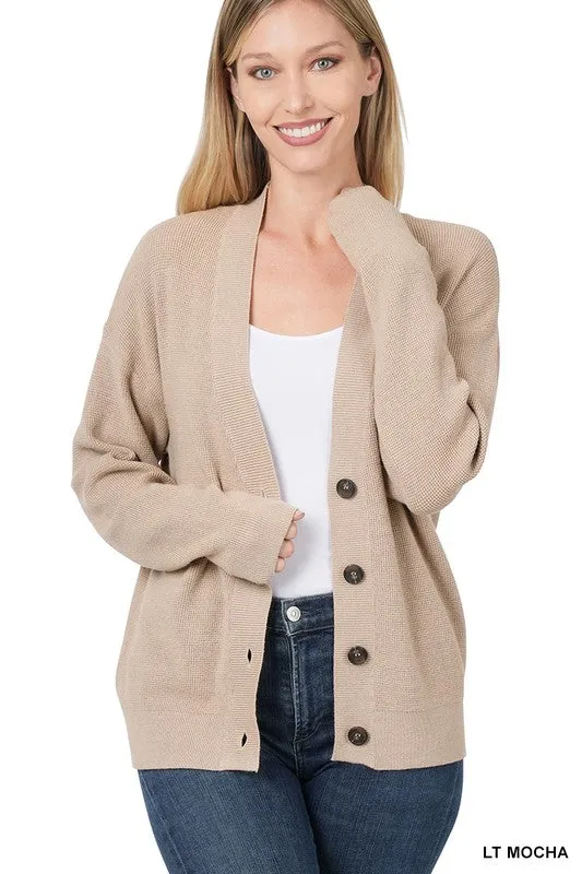Zenana Viscose Womens Cardigan Sweater 7Colors S-XL